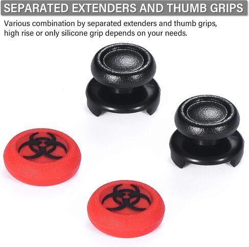 FPS Thumbstick Extender & Texture Rubber Silicone Grip Cover 2 Sets for PS5 & PS4 Controller (Joker Purple) in Saudi Arabia