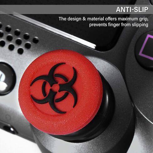FPS Thumbstick Extender & Texture Rubber Silicone Grip Cover 2 Sets for PS5 & PS4 Controller (Joker Purple) in Saudi Arabia