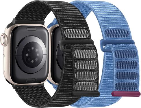 أحزمة WJK من النايلون المنفرد متوافقة مع ساعة Apple 38 مم 40 مم 41 مم 42 مم 44 مم 45 مم 46 مم 49 مم للنساء والرجال، حزام مطاطي متوافق مع سلسلة ساعات Apple 10 9 8 7 6 5 4 3 2 1 Ultra 2 in Kuwait