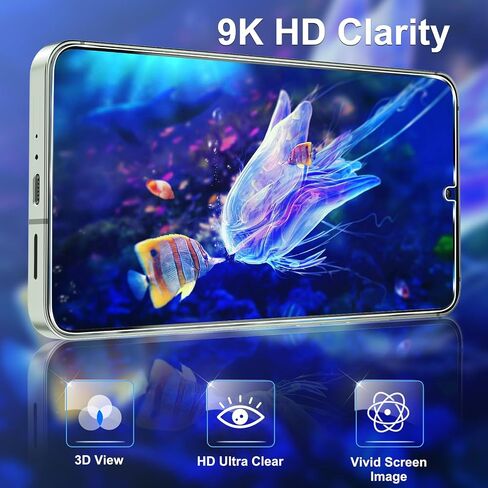3 Pack Glass Screen Protector for Samsung Galaxy S24 [6.2 inch] + 3 Pack Camera Lens Protector, 9H Tempered Glass, Fingerprint Unlock, HD Clear Case Friendly Anti-Scratch in Saudi Arabia
