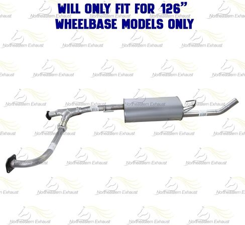 Exhaust Resonator Muffler Tail Pipe Exhaust Kit Compatible for 2009-2012 Suzuki Equator 4.0L | Stainless Steel | Northeastern Exhaust | Free Gaskets and Clamps Included | Direct-Fit in Saudi Arabia