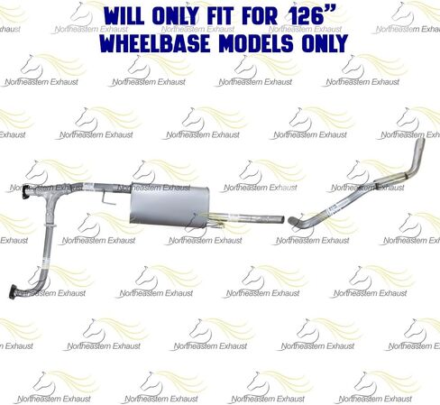 Exhaust Resonator Muffler Tail Pipe Exhaust Kit Compatible for 2009-2012 Suzuki Equator 4.0L | Stainless Steel | Northeastern Exhaust | Free Gaskets and Clamps Included | Direct-Fit in Saudi Arabia