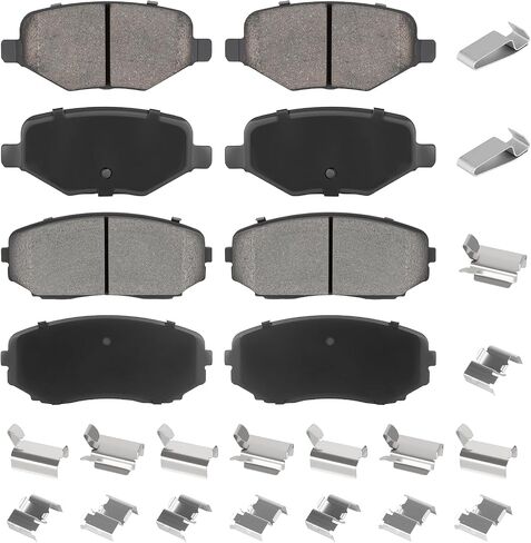 Front & Rear Ceramic Brake Pads Set for Ford Edge 2011-2014, for Lincoln MKX 2011-2015 8PCS in Saudi Arabia