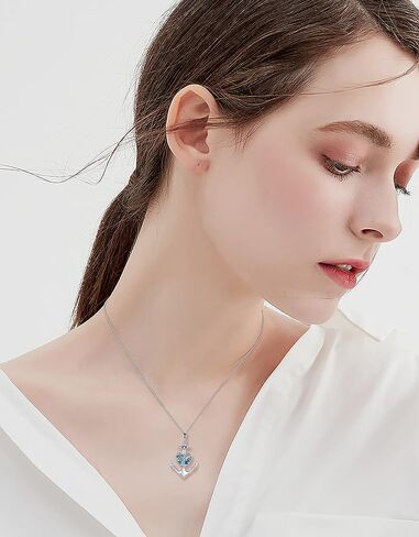 LUHE Anchor Necklace Sterling Silver Sailing Pendant Jewelry Sailor Gifts for Women in Saudi Arabia