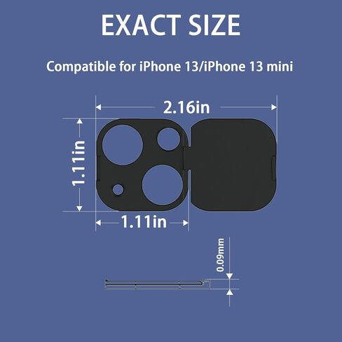 Phone Camera Lens Cover Compatible for Phone 15 / Phone 15 Plus,Camera Lens Protector to Protect Privacy and Security,Strong Adhesive -2 Pack in Kuwait