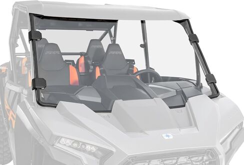 SuperATV Polaris RZR XP 1000 زجاج أمامي كامل | مقاومة للخدش | واضح (بدون صبغة) | 2024+ in Saudi Arabia