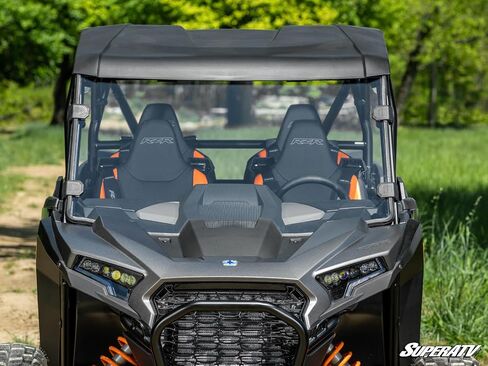 SuperATV Polaris RZR XP 1000 زجاج أمامي كامل | مقاومة للخدش | واضح (بدون صبغة) | 2024+ in Saudi Arabia