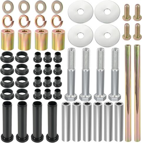 مجموعة عمود جلبة A-Arm الخلفية الممتازة لـ Polaris Sportsman 400/450/600/700 2003‑2007 - OEM Fit 5020826 5434548 5434551 5133806 5434550 - ترقية نظام التعليق الثقيل من الحديد والمطاط in Kuwait