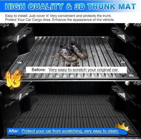 Cartist Cargo Liner متوافق مع Genesis GV70 2022 2023 2024 الملحقات جميع الأحوال الجوية الخلفية الجذع حصيرة عالية الجانب مقاوم للماء أسود TPE in Saudi Arabia