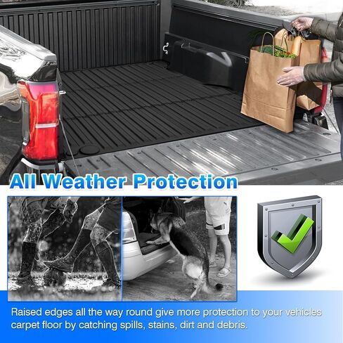 Cartist Cargo Liner متوافق مع Genesis GV70 2022 2023 2024 الملحقات جميع الأحوال الجوية الخلفية الجذع حصيرة عالية الجانب مقاوم للماء أسود TPE in Saudi Arabia