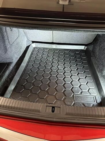 Cargo Liner - Trunk Mat for Cadillac ATS 2013-2019 – Weather-Resistant Trunk Mats for Cars with Raised Lip – Non-Slip Car Trunk Mat Rubber – Easy to Install – Laser Pre-Cut Design in Saudi Arabia