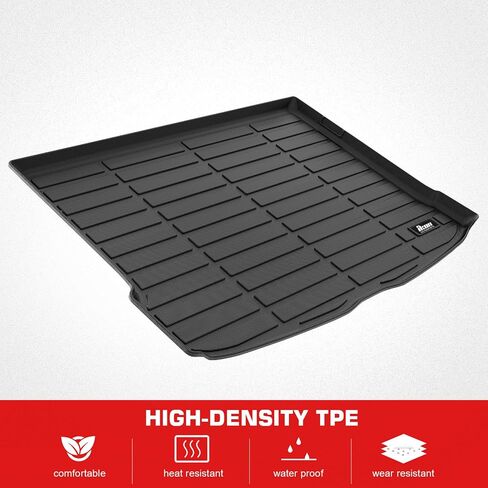 IKON MOTORSPORTS TPE Cargo Trunk Liner, Compatible with 2021-2025 Mercedes-Benz H247 GLA-Class, Custom Fit All Weather Protection Heavy Duty Rear Trunk Tray Cargo Mats Protector, Black in Saudi Arabia