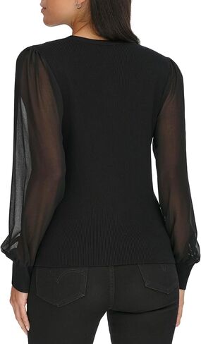 Calvin Klein Women's V Neck Button Front Cardigan Sweater in Saudi Arabia