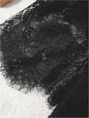 SHENHE Women's Plus Size Lace Lingerie Robe Kimono Sheer Babydoll Chemise Nightgown Nightwear in Saudi Arabia