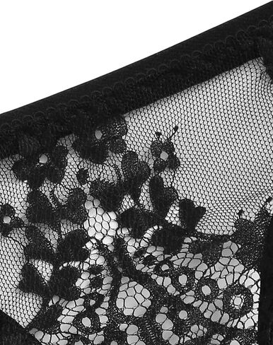 Lilosy Sexy Underwire Strappy Floral Sheer See Through Lingerie Set in Saudi Arabia