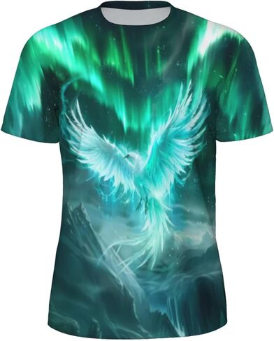 3D Pattern Print T-Shirt Breathable Cool Lightweight Flexible Easy to Match Diverse and Stylish in Saudi Arabia