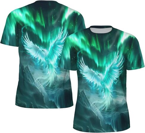 3D Pattern Print T-Shirt Breathable Cool Lightweight Flexible Easy to Match Diverse and Stylish in Saudi Arabia