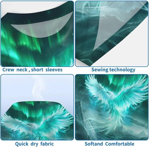 3D Pattern Print T-Shirt Breathable Cool Lightweight Flexible Easy to Match Diverse and Stylish in Saudi Arabia