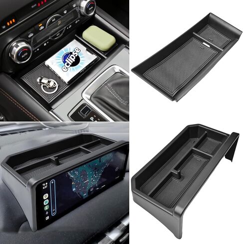 Center Console Dash Storage Organizer Compatible with Mazda CX-5 2025 2024 2023 2022 Interior Accessories, Armrest Storage Box Dashboard Insert Tray Holder, Black in Saudi Arabia