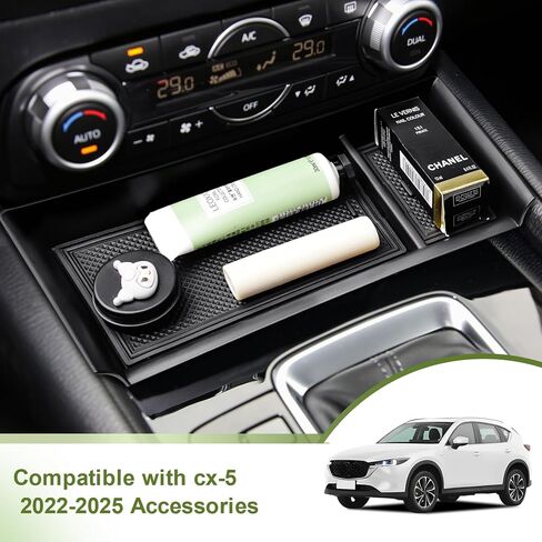 Center Console Dash Storage Organizer Compatible with Mazda CX-5 2025 2024 2023 2022 Interior Accessories, Armrest Storage Box Dashboard Insert Tray Holder, Black in Saudi Arabia