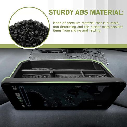 Center Console Dash Storage Organizer Compatible with Mazda CX-5 2025 2024 2023 2022 Interior Accessories, Armrest Storage Box Dashboard Insert Tray Holder, Black in Saudi Arabia