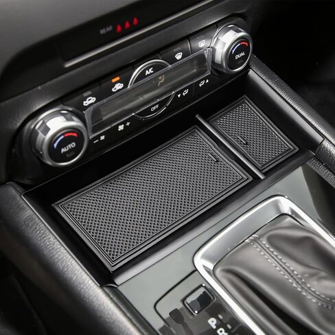 Center Console Dash Storage Organizer Compatible with Mazda CX-5 2025 2024 2023 2022 Interior Accessories, Armrest Storage Box Dashboard Insert Tray Holder, Black in Saudi Arabia