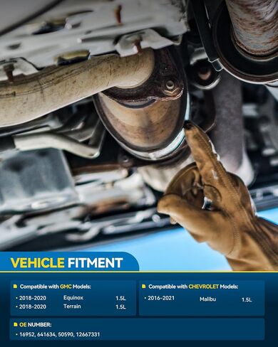 PHILTOP Catalytic Converter Kit Fit For GMC, Chevrolet 2016-2021 Malibu 1.5L, 2018-2020 Equinox/Terrain 1.5L OE Replace# 16952, 12667331 Direct-Fit (EPA Compliant) in Saudi Arabia