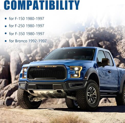 طقم لوحة تقوية مقبض باب السيارة من Jerbor يناسب OBS Ford F150 F250 F350 Bronco 1980-1997، بديل لـ F006 in Saudi Arabia