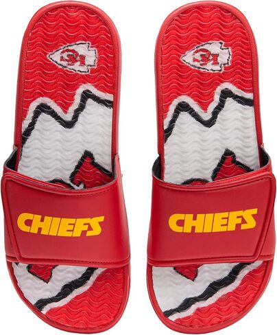 FOCO Atlanta Falcons NFL Mens Team Stripe Gel Slide - S in Saudi Arabia
