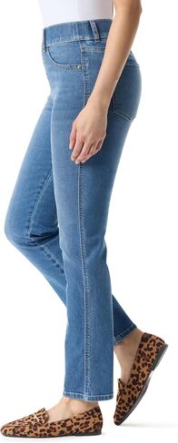 Gloria Vanderbilt Women's Shape Effect Pull on High Rise Straight Leg Jean Plus in Saudi Arabia