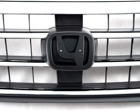 Chrome Front Bumper Upper Grille Mesh Grill Assembly Compatible With Crosstour 2010 2011 2012 ABS Plastic Silver in Saudi Arabia