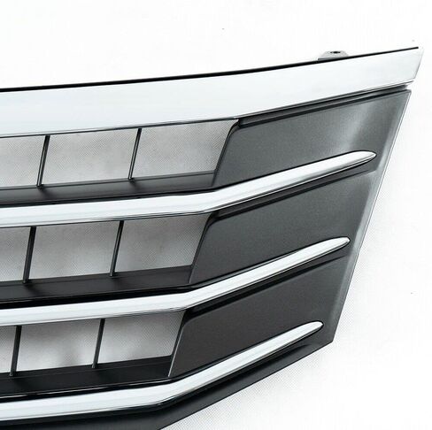 Chrome Front Bumper Upper Grille Mesh Grill Assembly Compatible With Crosstour 2010 2011 2012 ABS Plastic Silver in Saudi Arabia