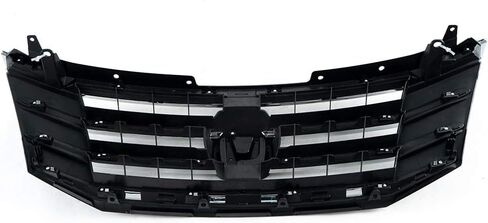 Chrome Front Bumper Upper Grille Mesh Grill Assembly Compatible With Crosstour 2010 2011 2012 ABS Plastic Silver in Saudi Arabia