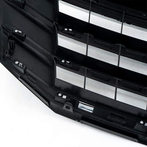 Chrome Front Bumper Upper Grille Mesh Grill Assembly Compatible With Crosstour 2010 2011 2012 ABS Plastic Silver in Saudi Arabia