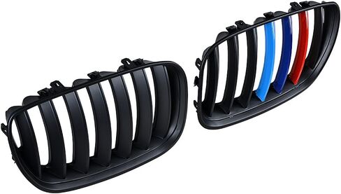 Left and Right Front Grill Compatible For 2004 2005 2006 BMW X5 E53 Sport 4D LCI Front Kidney Grille Matte Black in Saudi Arabia