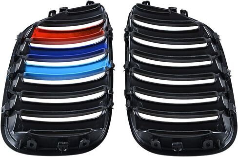 Left and Right Front Grill Compatible For 2004 2005 2006 BMW X5 E53 Sport 4D LCI Front Kidney Grille Matte Black in Saudi Arabia
