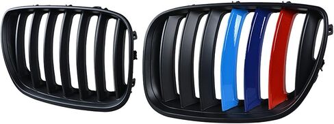 Left and Right Front Grill Compatible For 2004 2005 2006 BMW X5 E53 Sport 4D LCI Front Kidney Grille Matte Black in Saudi Arabia