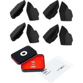 4 Pairs Ultra Soft Silicone Sunglass Nose Pads for Oakley Mercenary OO9424, Push-in Anti-Slip Glasses Nose Piece Replacement Kit Black in Kuwait