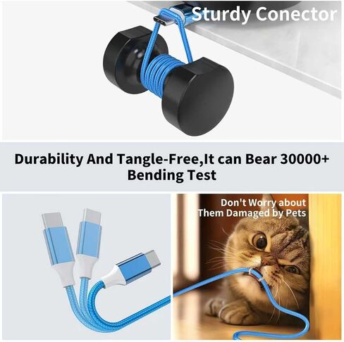 USB C Cable, 6Pack USB to USB C Cable Type C Charger Fast Charging Cable Nylon Braided Android Charger for iPhone 16 15 Charger, Samsung Galaxy, Huawei, Google Pixel, Sony, Switch（3/3/3/6/6/10Ft） in Saudi Arabia