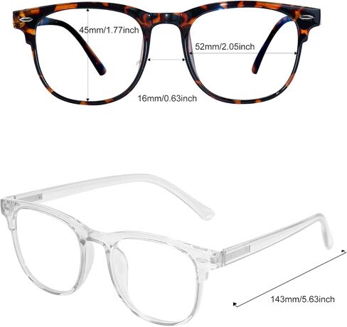 Square Blue Light Glasses for Woman, Lightweight Blue Light Blocking Glasses for Computer,Eye Strain,UV Protection in Saudi Arabia