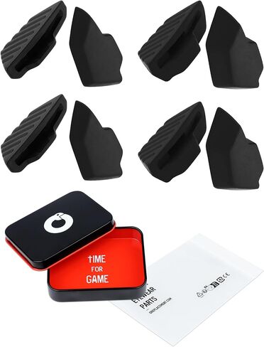 4 أزواج من وسادات الأنف المصنوعة من السيليكون فائقة النعومة من أجل أوكلي ميرسيناري OO9424، طقم بديل لنظارات الأنف المضادة للانزلاق باللون الأسود in Kuwait