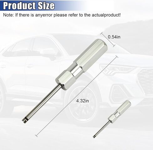 Valve Core Removal Tool, 4.3" Heavy Duty No Scratch Long Tire Valve Stem Removal Installer Tool, Universal Screwdriver Car Tire Repair Stem Puller for Schrader Cores (1PC) in Saudi Arabia