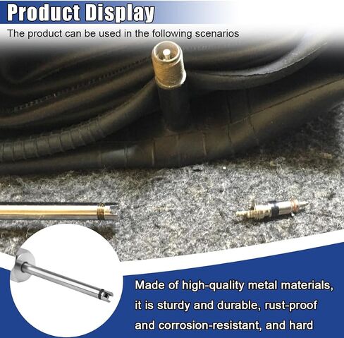 Valve Core Removal Tool, 4.3" Heavy Duty No Scratch Long Tire Valve Stem Removal Installer Tool, Universal Screwdriver Car Tire Repair Stem Puller for Schrader Cores (1PC) in Saudi Arabia