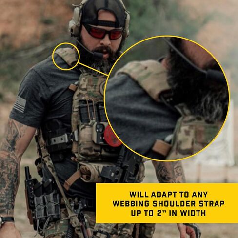 was/Wee Shoulder Pads Pads for Plate Carriers/Chest Rigs Accessory Black in Saudi Arabia