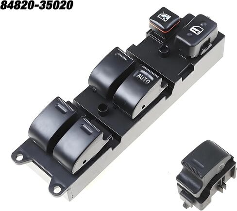 84820-35020 لسيارة Land Cruiser 80 1990-1998، زر الركاب لمفتاح التحكم في النافذة الرئيسية للسائق الأيمن 8482035020 (السائق الأيمن 1auto) in Kuwait