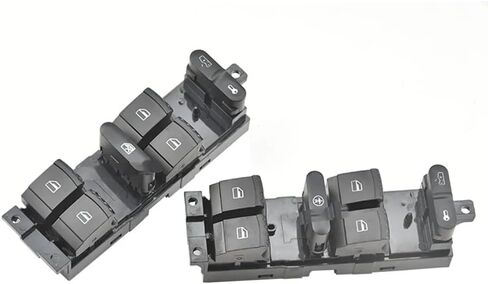 1J4959857A Master Power Window Switch for VW Golf MK4 Bora Seat Skoda Octavia MK1 Fabia 1J4 959 857A 1J4 959 857 A Red Light(Window Logo) in Saudi Arabia