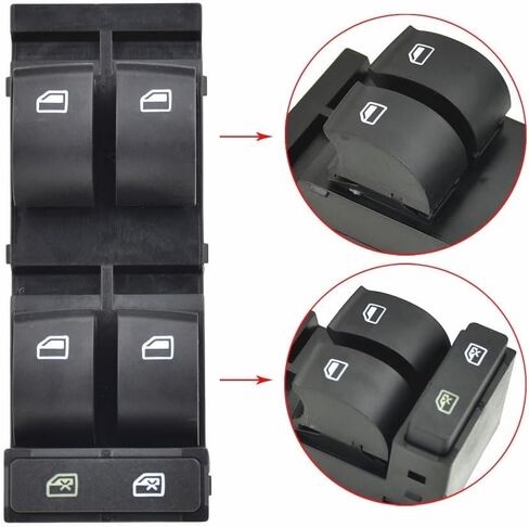 Electric Window Switch for Audi A6 S6 1998-2004 C5 4B0 959 851B,4B0959851B,4B0959851,4B0 959 851 in Saudi Arabia