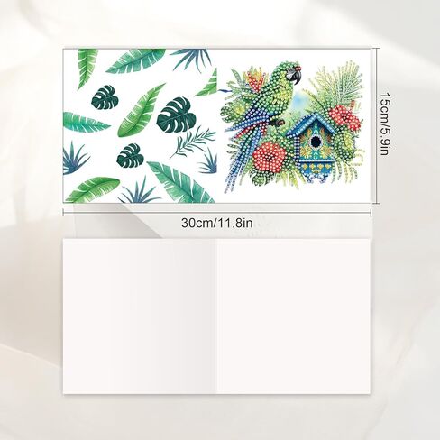 JISHSHAY 6 PCS Diamond Art Cards Diamond Painting Cards Diamond Art Greeting Cards Diamond Painting Greeting Cards Diamond Painting Birthday Cards with Envelopes for Holiday Birthday Eagle in Kuwait