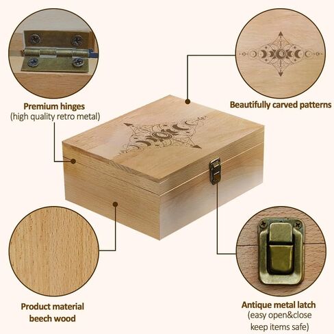 arricraft 1 Pc Wooden Memory Keepsake Box, Fluttering Butterflies Memory Box with Hinged Lids Keepsake Chest for Souvenirs Picture Letter Storage 9.6x7.6x4inch(24.5x19.5x10.3cm) in Saudi Arabia