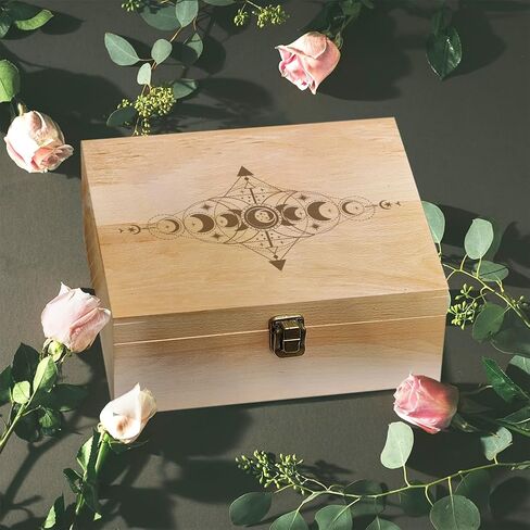 arricraft 1 Pc Wooden Memory Keepsake Box, Fluttering Butterflies Memory Box with Hinged Lids Keepsake Chest for Souvenirs Picture Letter Storage 9.6x7.6x4inch(24.5x19.5x10.3cm) in Saudi Arabia
